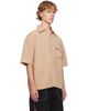 AMIRI AMIRI Beige Script Linen Shirt - 2