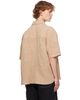 AMIRI AMIRI Beige Script Linen Shirt - 3