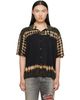 AMIRI AMIRI Black & Khaki MA Patch Tie Dye Knit Shirt - 1