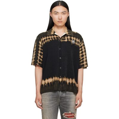 AMIRI AMIRI Black & Khaki MA Patch Tie Dye Knit Shirt