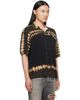 AMIRI AMIRI Black & Khaki MA Patch Tie Dye Knit Shirt - 2