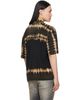 AMIRI AMIRI Black & Khaki MA Patch Tie Dye Knit Shirt - 3