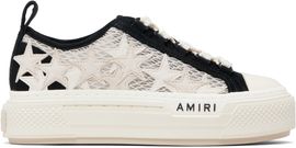 AMIRI AMIRI Black & Off-White Mesh Stars Court Low Sneakers