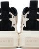 AMIRI AMIRI Black & Off-White Mesh Stars Court Low Sneakers - 2
