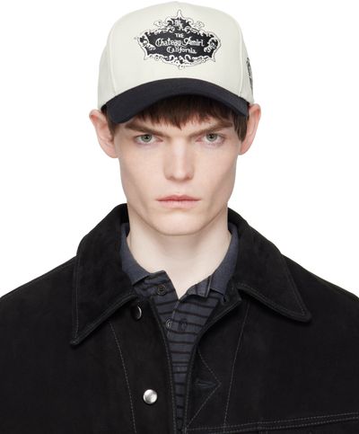 AMIRI AMIRI Black & White 'Chateau Amiri' Crest Cap