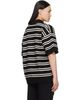 AMIRI AMIRI Black & White MA Stripe S/S Polo - 3