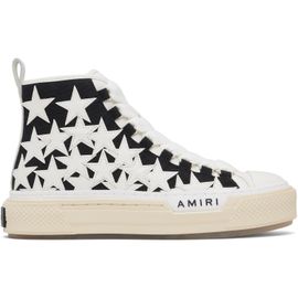 AMIRI AMIRI Black & White Stars Court Hi Sneakers