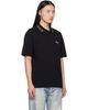 AMIRI AMIRI Black 'AMIRI' Floral Collar Polo - 2