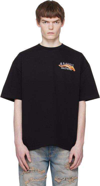 AMIRI AMIRI Black 'Amiri Hollywood' Horse Oversized T-shirt