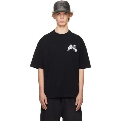 AMIRI AMIRI Black 'Amiri Hollywood' Lightweight Jersey Skate T-shirt