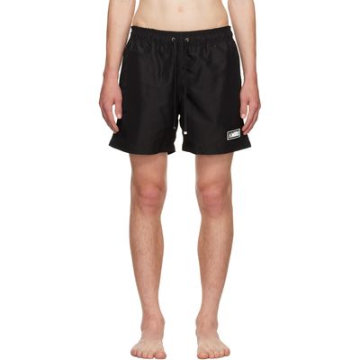 AMIRI AMIRI Black 'Amiri' Patch Swim Shorts