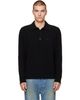 AMIRI AMIRI Black 'Amiri' Soft Rib Knit Polo - 1