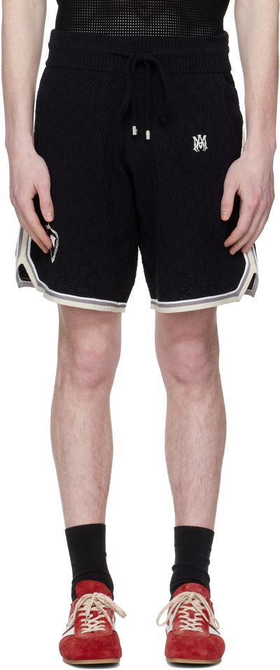 AMIRI AMIRI Black 'Amiri' Sport Crest Shorts