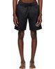 AMIRI AMIRI Black Chateau Crest Swim Shorts - 1