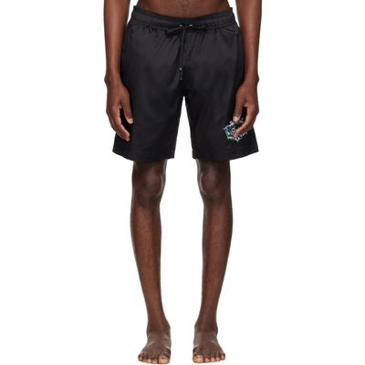 AMIRI AMIRI Black Chateau Crest Swim Shorts