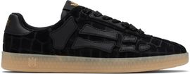 AMIRI AMIRI Black Croc Debossed Pacific Bones Sneakers