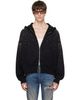 AMIRI AMIRI Black Crystals OS Zip Up Hoodie - 1