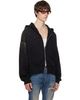 AMIRI AMIRI Black Crystals OS Zip Up Hoodie - 2