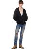 AMIRI AMIRI Black Crystals OS Zip Up Hoodie - 4