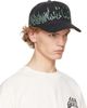 AMIRI AMIRI Black Flames Baseball Cap - 2