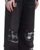 AMIRI AMIRI Black Flannel Repair Baggy Jeans - 2