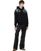 AMIRI AMIRI Black Floral Embroidered Hoodie - 4