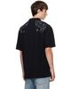 AMIRI AMIRI Black Floral Embroidered Polo - 3