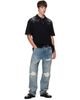 AMIRI AMIRI Black Floral Embroidered Polo - 4