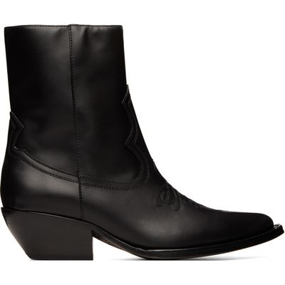 AMIRI AMIRI Black Leather Ryder Boots