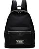 AMIRI AMIRI Black Logo Patch Nylon Backpack - 1