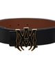 AMIRI AMIRI Black 'MA' 4cm Enamel Reversible Belt - 1