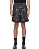 AMIRI AMIRI Black 'MA' Check Shorts - 1