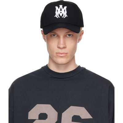 AMIRI AMIRI Black 'MA' Full Canvas Cap