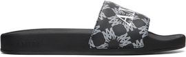 AMIRI AMIRI Black MA Quad Canvas Pool Slides