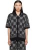 AMIRI AMIRI Black MA Quad Check Mesh Knit Shirt - 1
