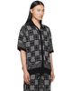 AMIRI AMIRI Black MA Quad Check Mesh Knit Shirt - 2