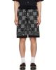 AMIRI AMIRI Black MA Quad Check Mesh Knit Shorts - 1