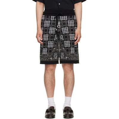 AMIRI AMIRI Black MA Quad Check Mesh Knit Shorts