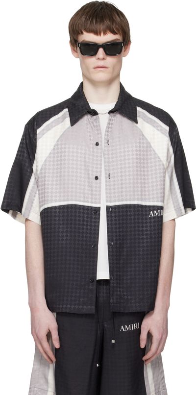 AMIRI AMIRI Black MA Quad Panel Oversized Camp Shirt