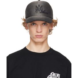 AMIRI AMIRI Black 'MA' Script Canvas Cap