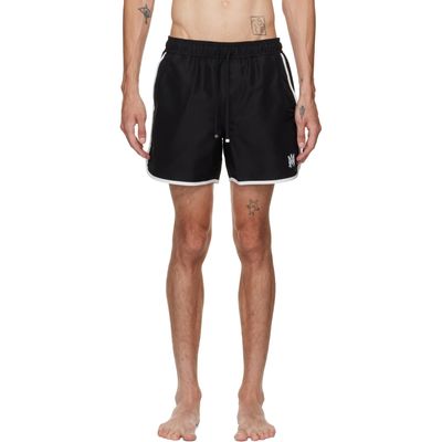 AMIRI AMIRI Black 'MA' Sporty Swim Shorts