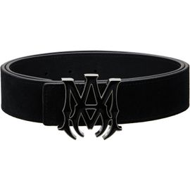AMIRI AMIRI Black 'MA' Suede 4cm Belt