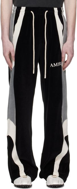 AMIRI AMIRI Black Oversized Panel Track Pants