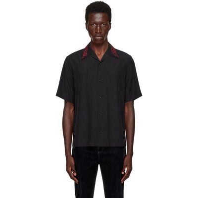 AMIRI AMIRI Black Regular Fit Floral Collar Shirt