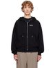 AMIRI AMIRI Black Relaxed Zip-Up Hoodie - 1