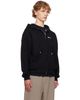 AMIRI AMIRI Black Relaxed Zip-Up Hoodie - 2