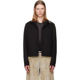 AMIRI AMIRI Black Script Collar Shirt Jacket