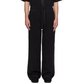 AMIRI AMIRI Black Script Linen GD Casual Trousers