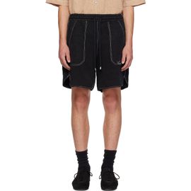 AMIRI AMIRI Black Script Linen GD Shorts