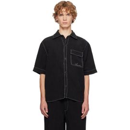 AMIRI AMIRI Black Script Linen Shirt